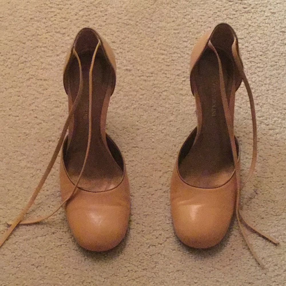 Genuine Leather Camel Colored Heels
